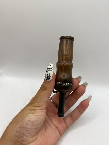 Genuinely Amish Crafted Female Elk Cow Call with Lanyard - New, Unused! Wooden!