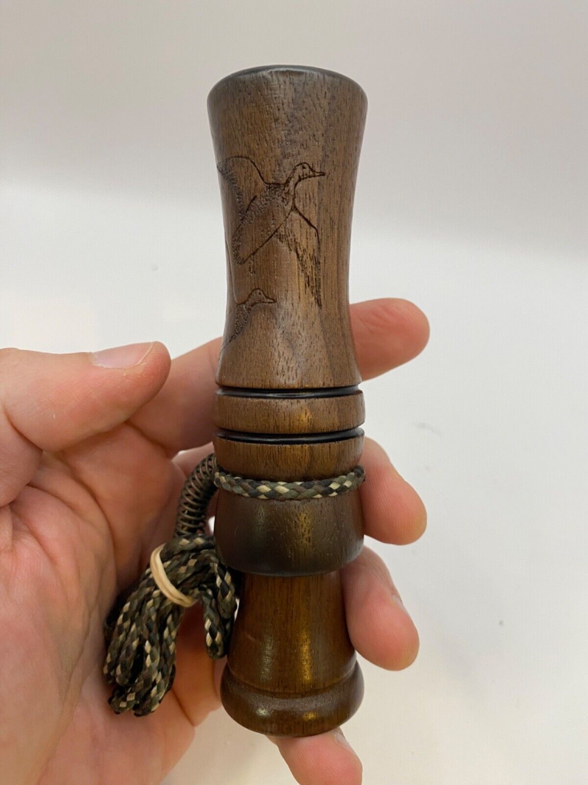 Genuinely Amish Crafted Duck Call with Lanyard - Wooden