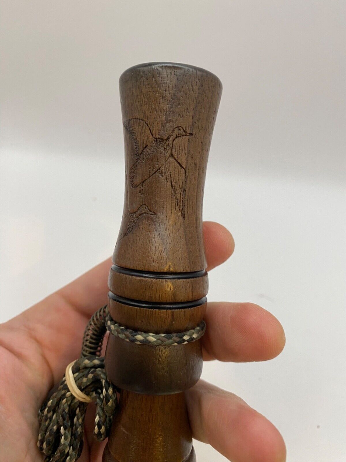 Genuinely Amish Crafted Duck Call with Lanyard - Wooden