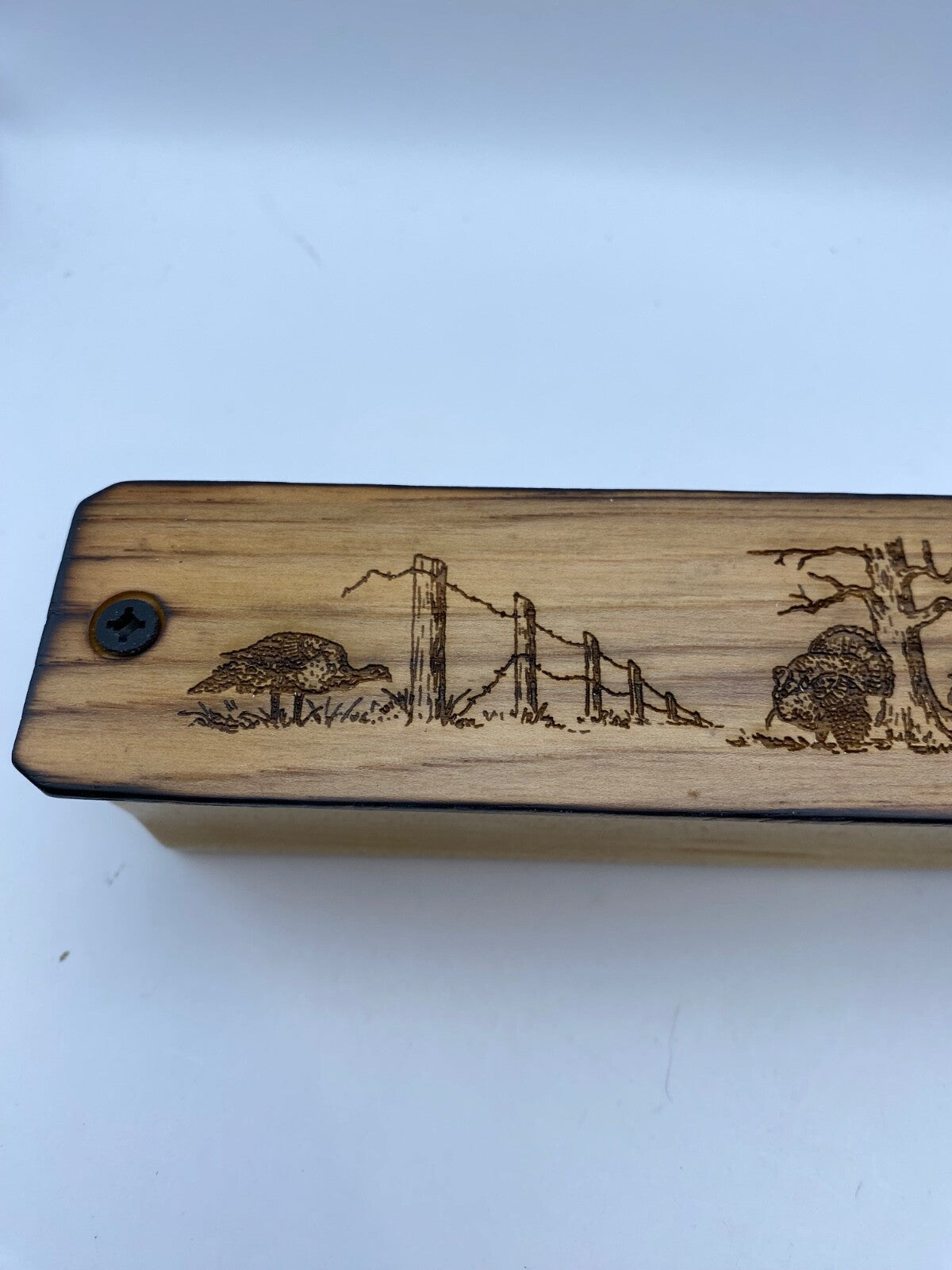 Genuinely Amish Crafted "Old Faithful" Turkey Box Call - New, Unused! Wooden!