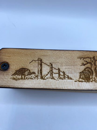 Genuinely Amish Crafted "Old Faithful" Turkey Box Call - New, Unused! Wooden!