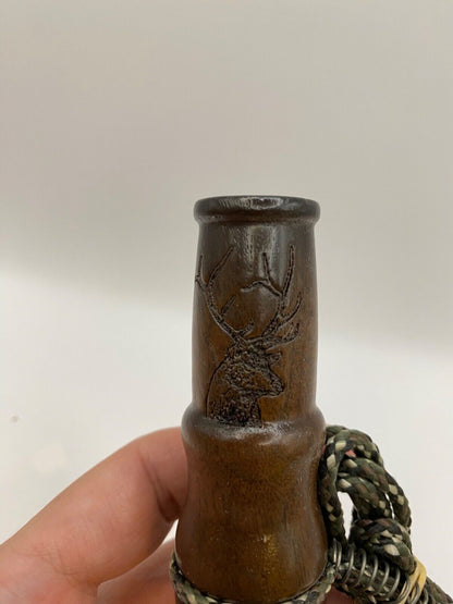 Genuinely Amish Crafted Female Elk Cow Call with Lanyard