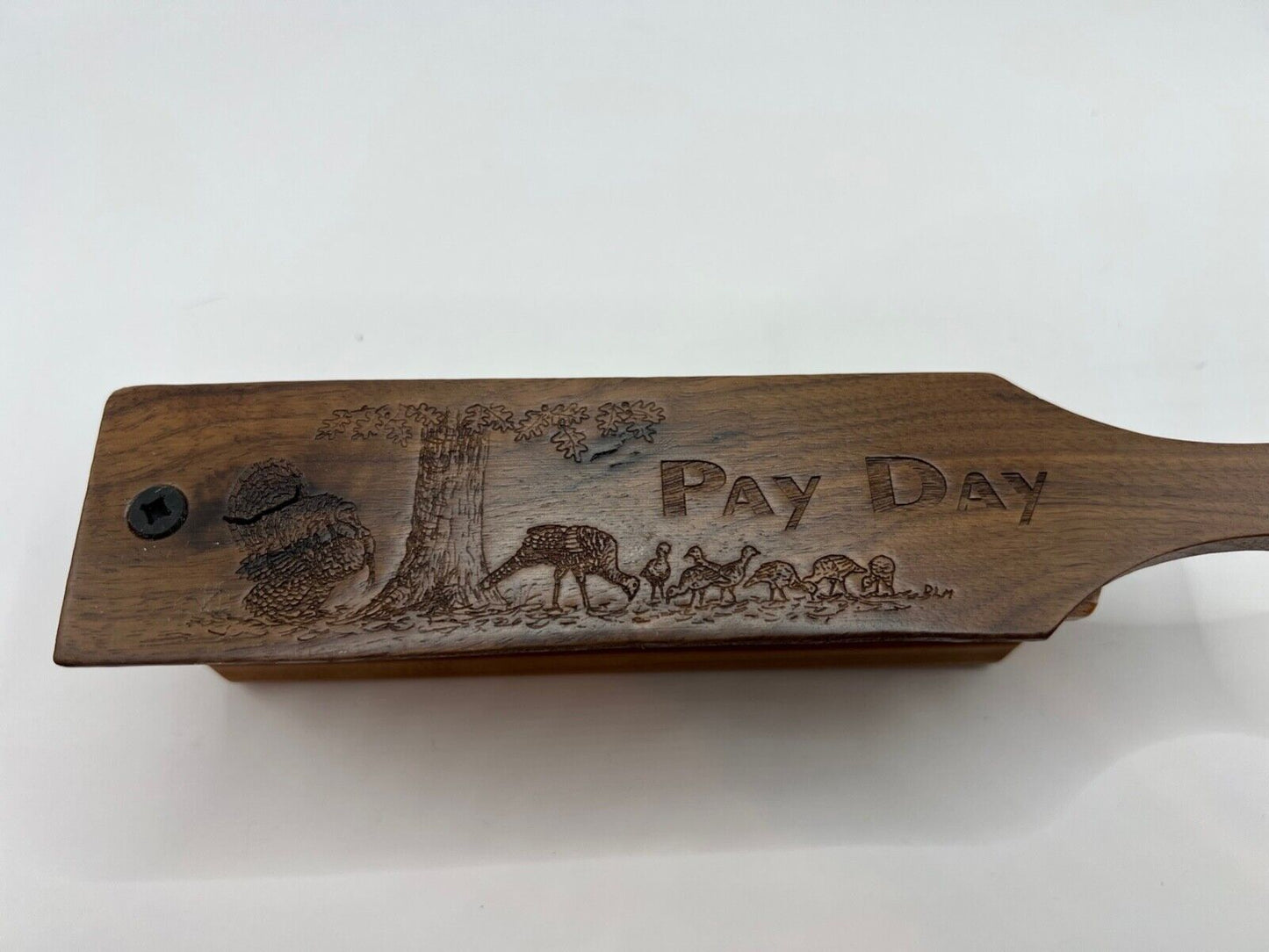 Wooden Amish Crafted "Pay Day" Limited Edition 2022 Turkey Box Call