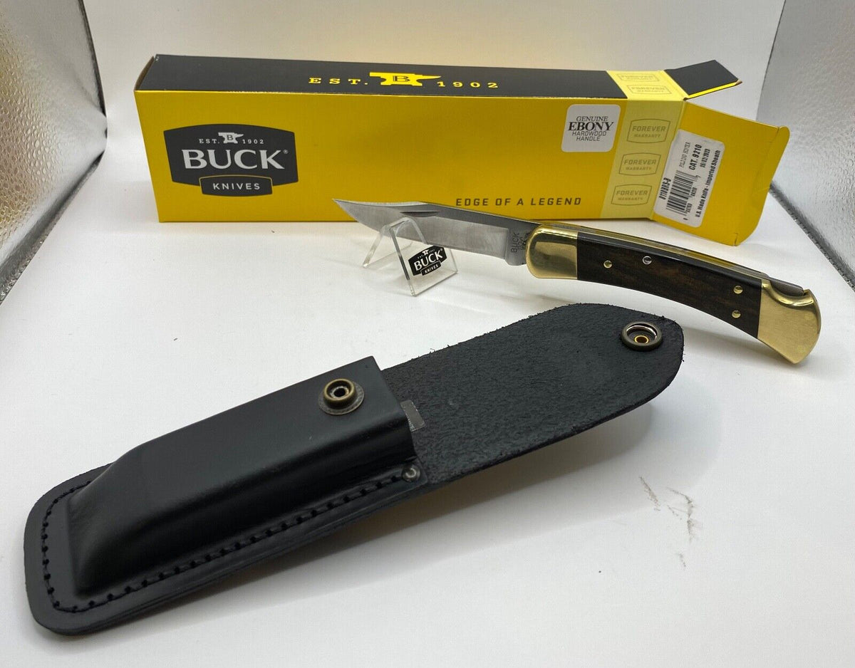 Buck Knives 110 Folding Hunter - Classic Lockback Knife With Leather Sheath