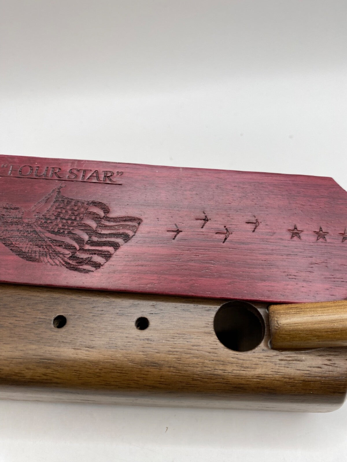 Genuinely Amish Crafted "Four Star" Combo Turkey Box Call - Crow, Owl, Hawk!