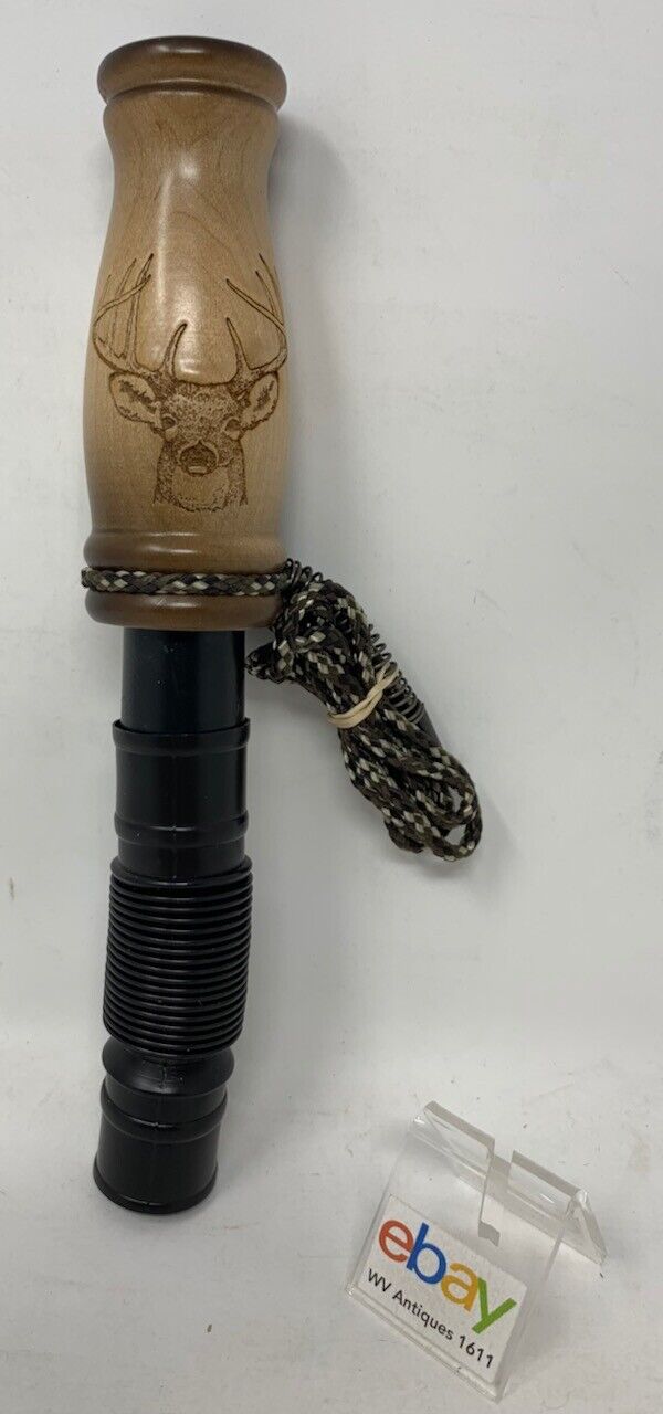 Wooden Amish Crafted Buck Deer Grunt Call with Lanyard