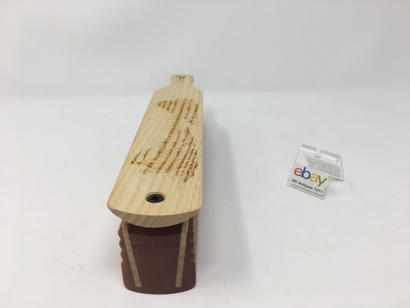 Wooden Amish Crafted "10" Handle Half Moon" Turkey Box Call - New, Unused! Nice!