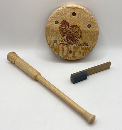 Genuinely Amish Crafted Turkey Friction Call with Striker