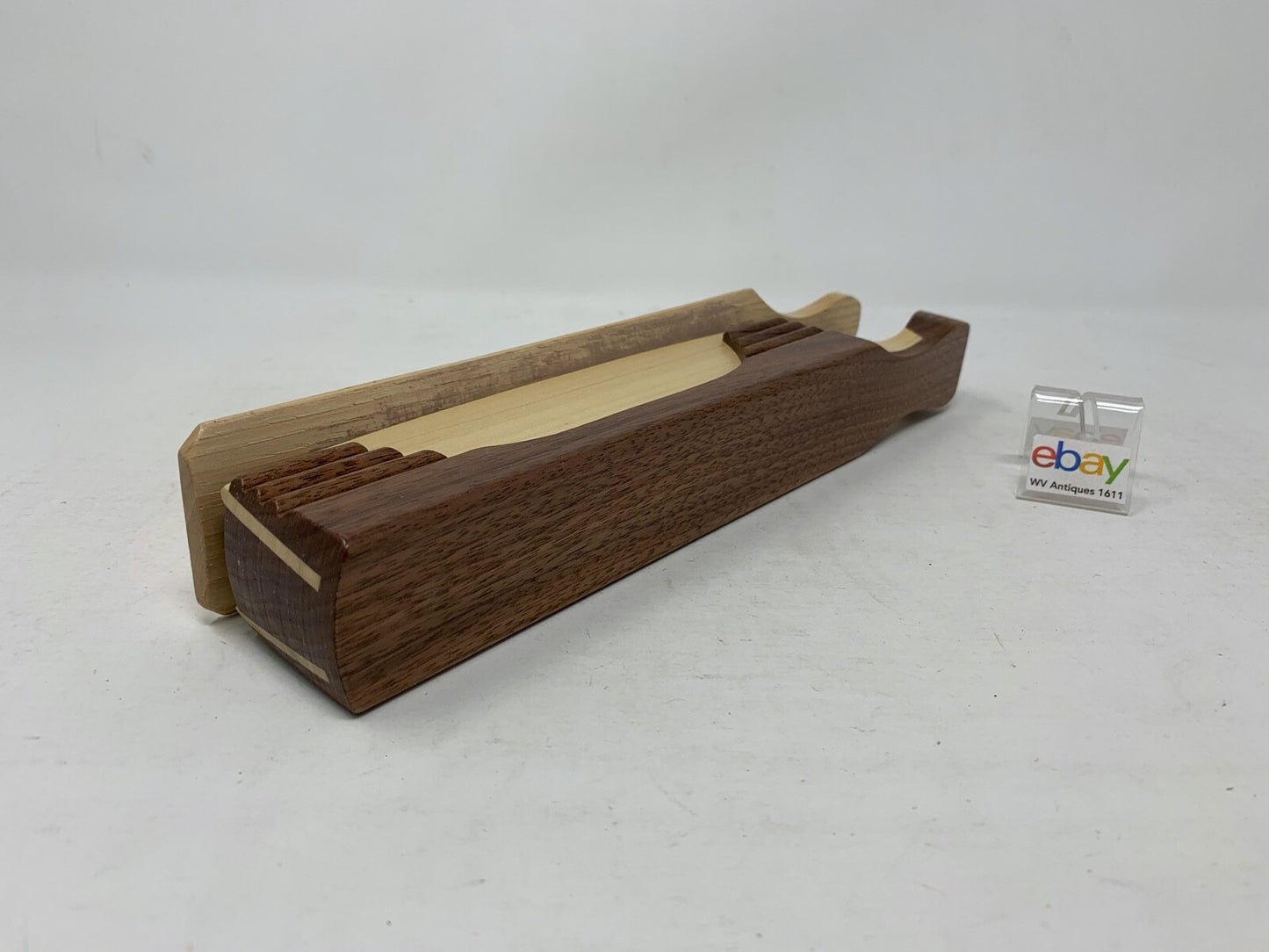 Wooden Amish Crafted "10" Handle Half Moon" Turkey Box Call - New, Unused! Nice!