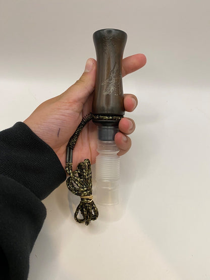 Genuinely Amish Crafted Wooden Coyote Howler Call with Lanyard - New, Unused!