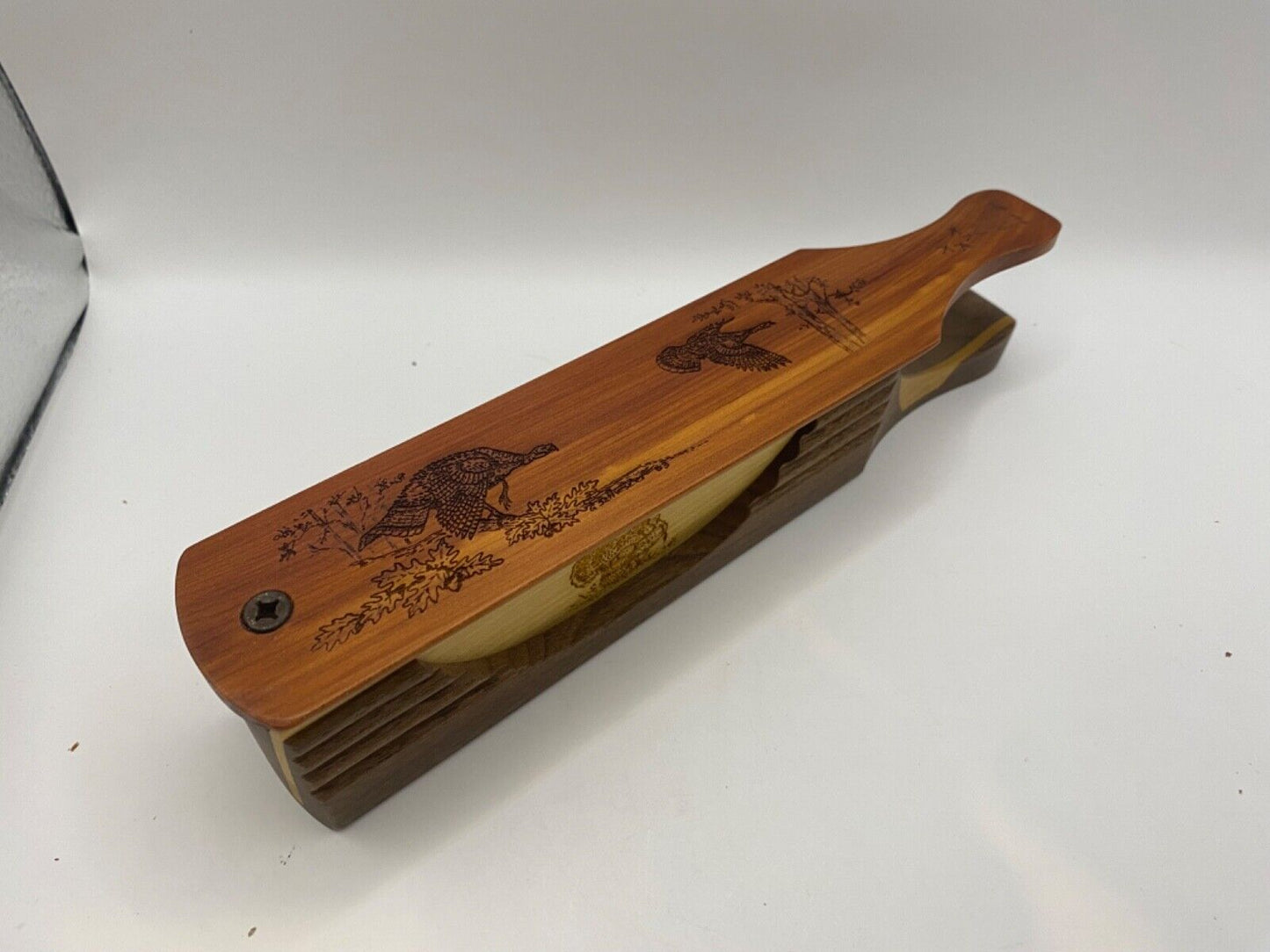 Genuinely Amish Crafted "Handle Half Moon" Turkey Box Call