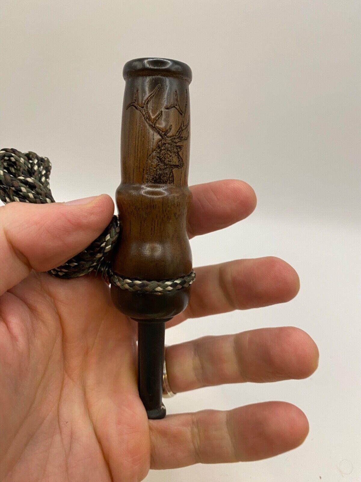 Genuinely Amish Crafted Female Elk Cow Call with Lanyard