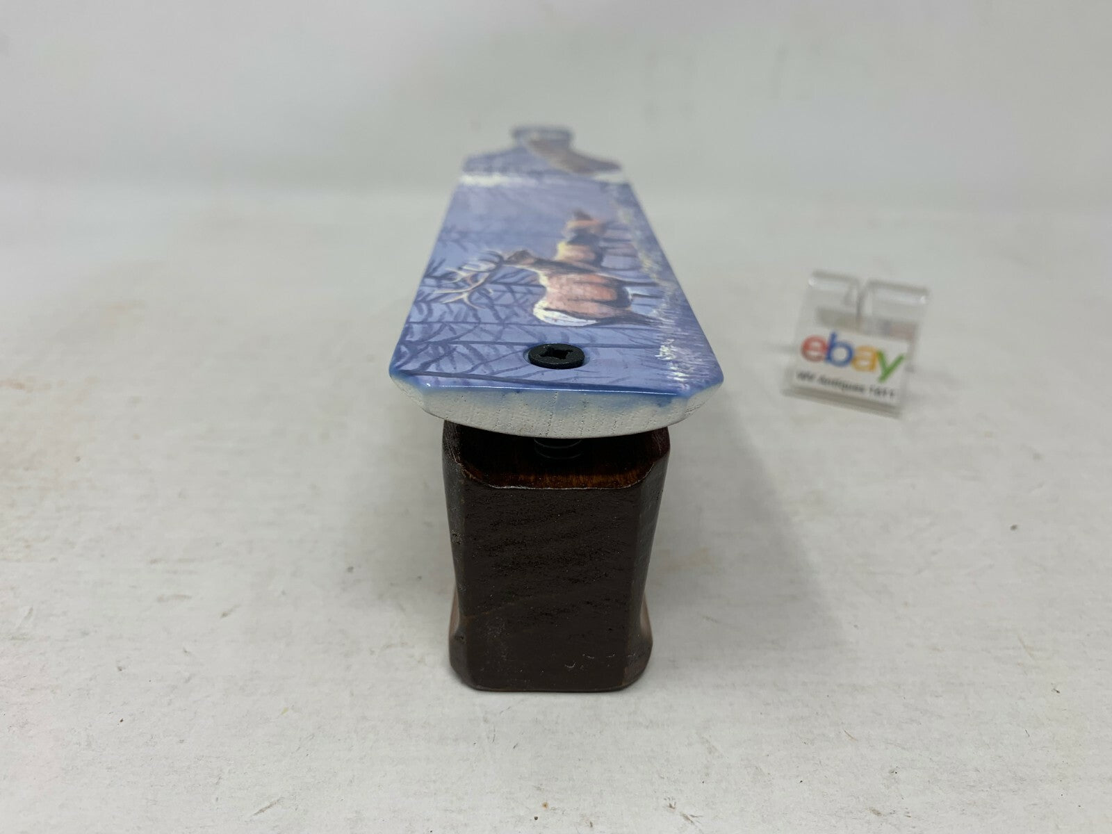 Wooden Amish Crafted Painted Lid Turkey Box Call - Elk Scene - New, Unused!