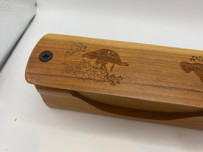 Genuinely Amish Crafted "Handle Half Moon" Turkey Box Call - New, Unused! Wooden