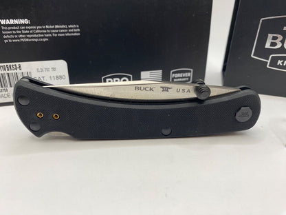 Buck USA 110 Slim Pro TRX Folding Knife, Black G10 Handle, S30V Steel - NIB
