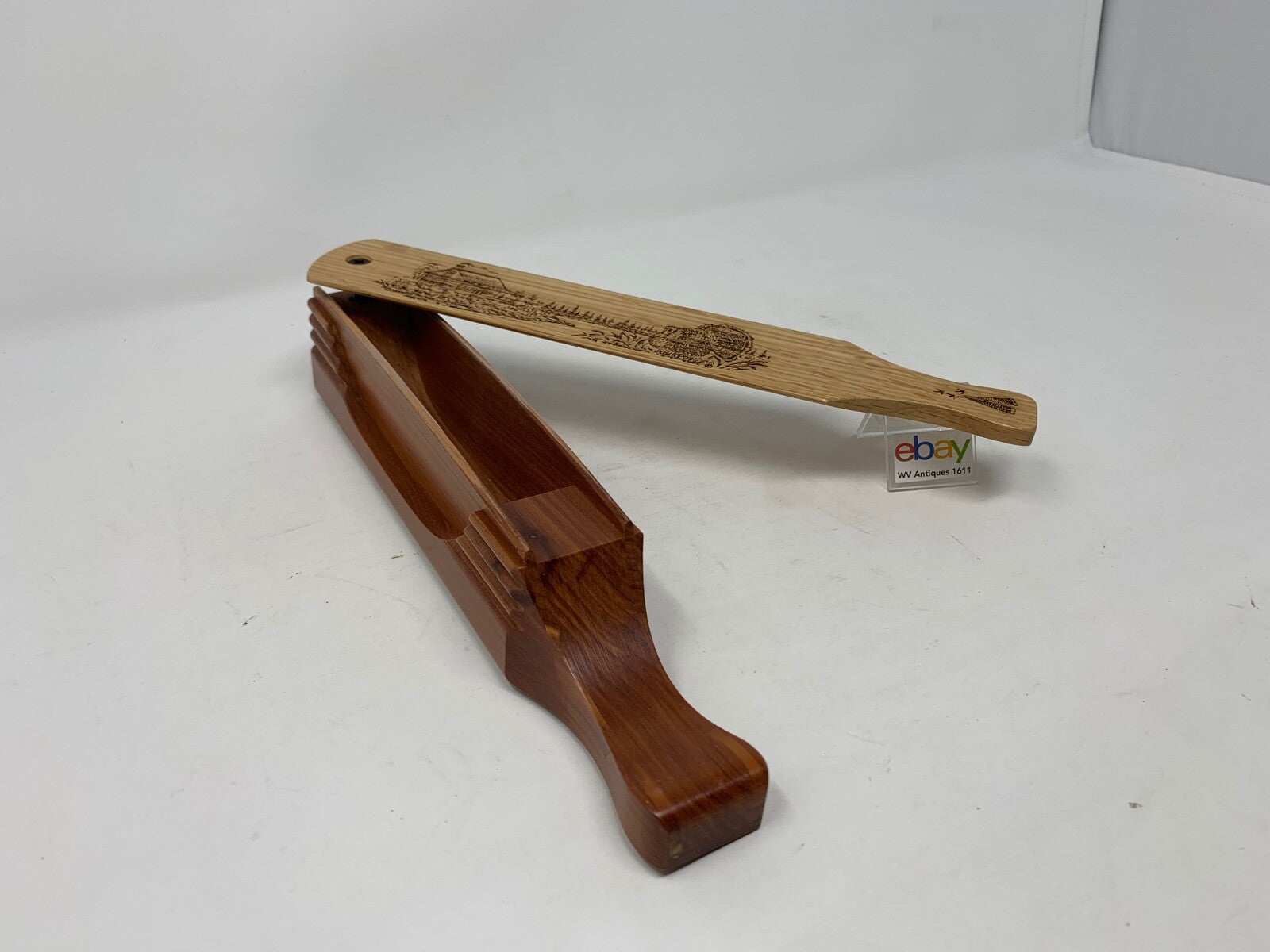 Wooden Amish Crafted "10" Handle Half Moon" Turkey Box Call - New, Unused!