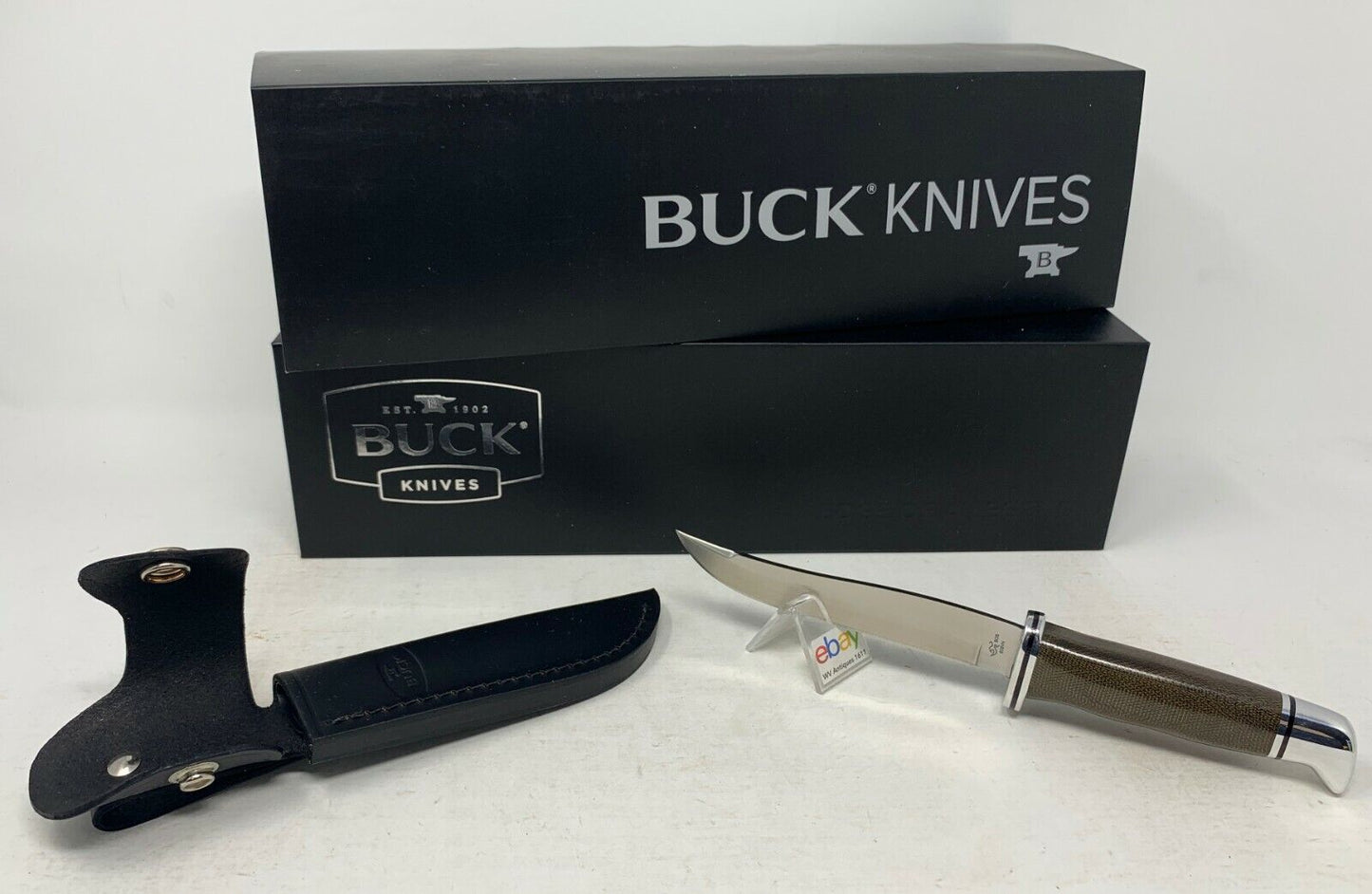 Buck USA 105 Pathfinder PRO with Sheath, Single Blade, Micarta Handle, S35VN New