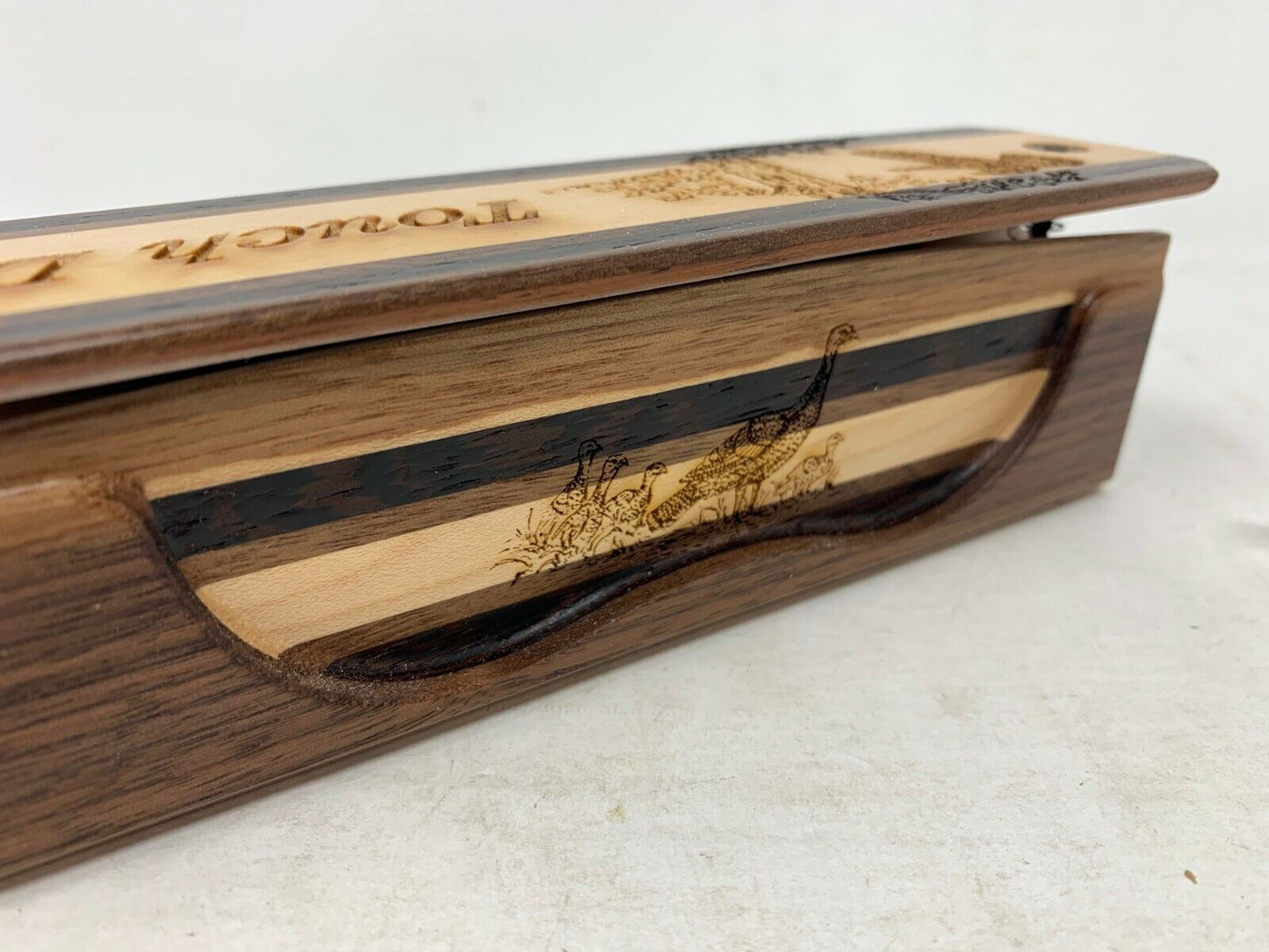 Wooden Amish Crafted "Touch Down" Turkey Box Call