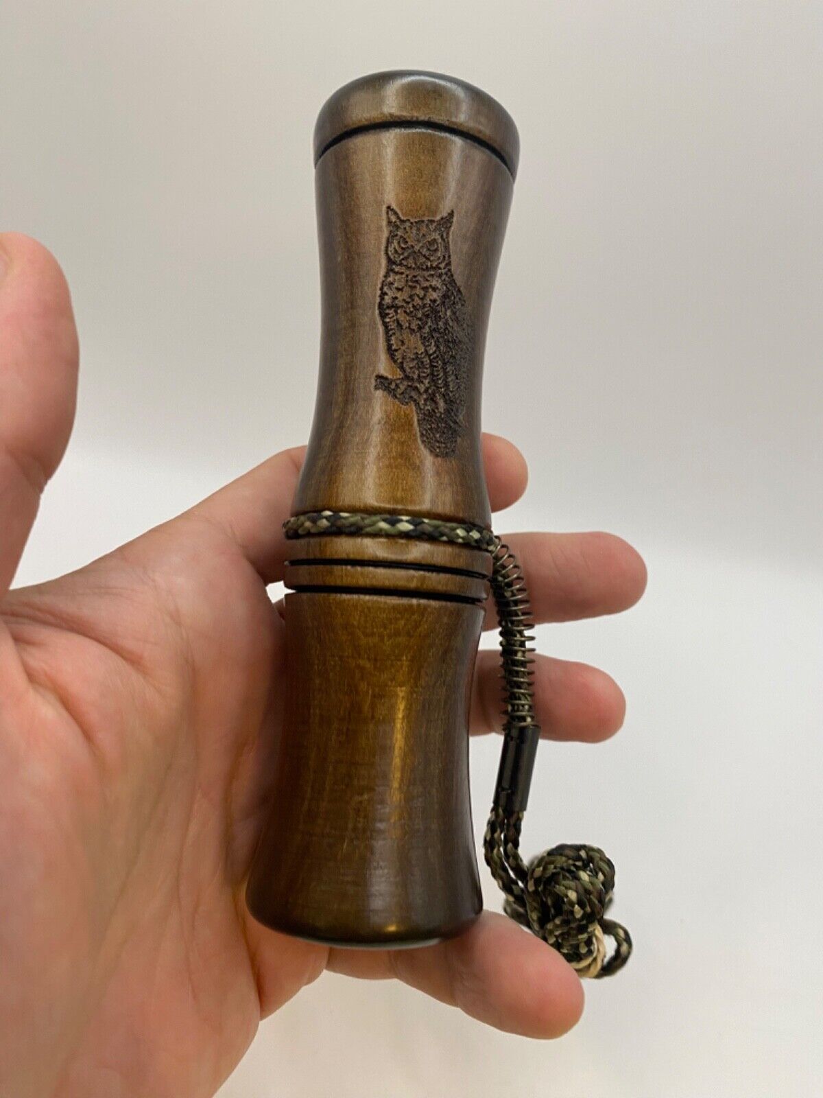 Genuinely Amish Crafted Barred Owl Hooter / Call - Wooden - Turkey Locator Call!