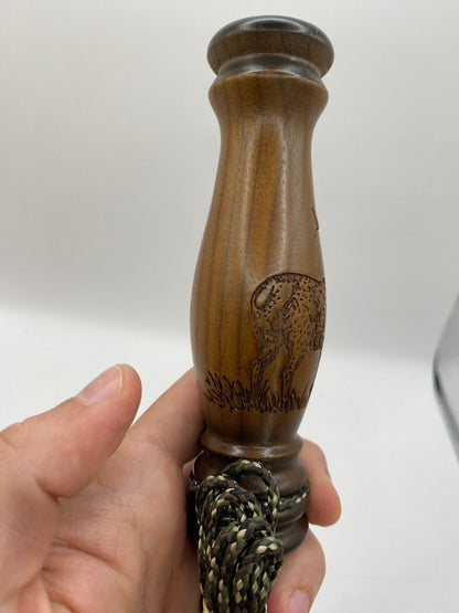 Genuinely Amish Crafted Wooden Elk Bugle Call with Lanyard
