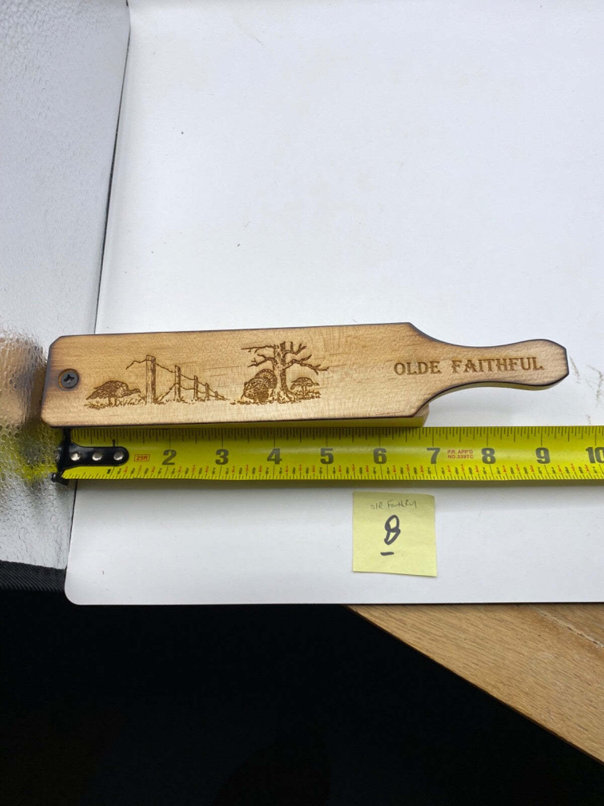 Genuinely Amish Crafted "Old Faithful" Turkey Box Call - New, Unused! Wooden!