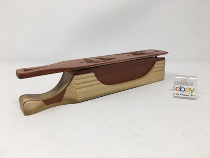 Wooden Amish Crafted "10" Handle Half Moon" Turkey Box Call