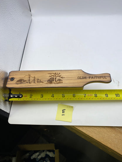 Genuinely Amish Crafted "Old Faithful" Turkey Box Call - New, Unused! Wooden!