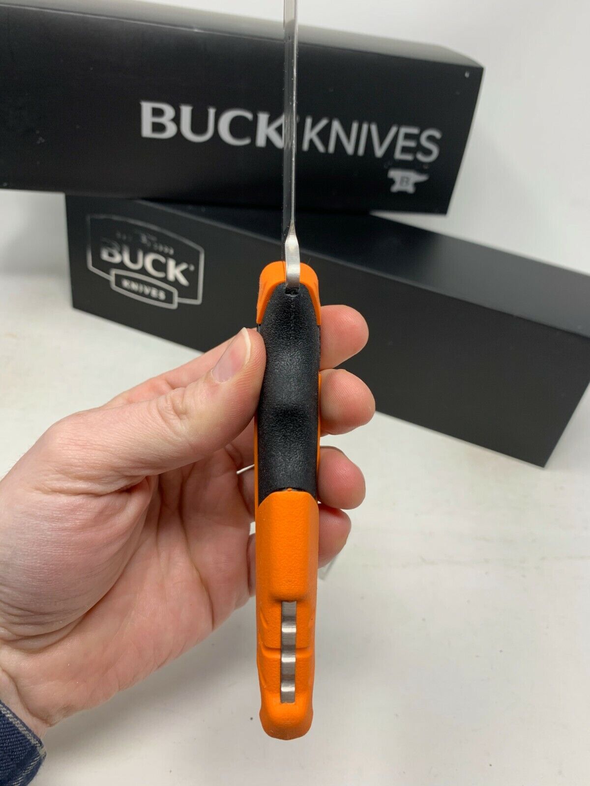 Buck USA 657 Large Pursuit PRO Fixed Blade Hunting Knife with Sheath, Guthook!