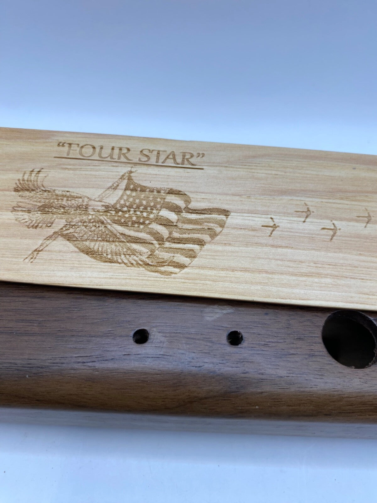 Genuinely Amish Crafted "Four Star" Combo Turkey Box Call - Crow, Owl, Hawk!