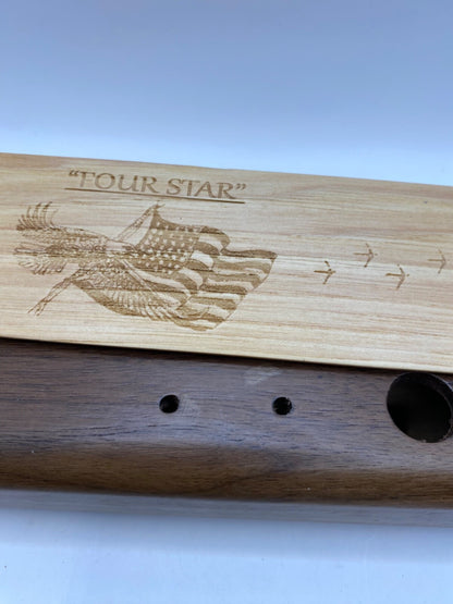 Genuinely Amish Crafted "Four Star" Combo Turkey Box Call - Crow, Owl, Hawk!