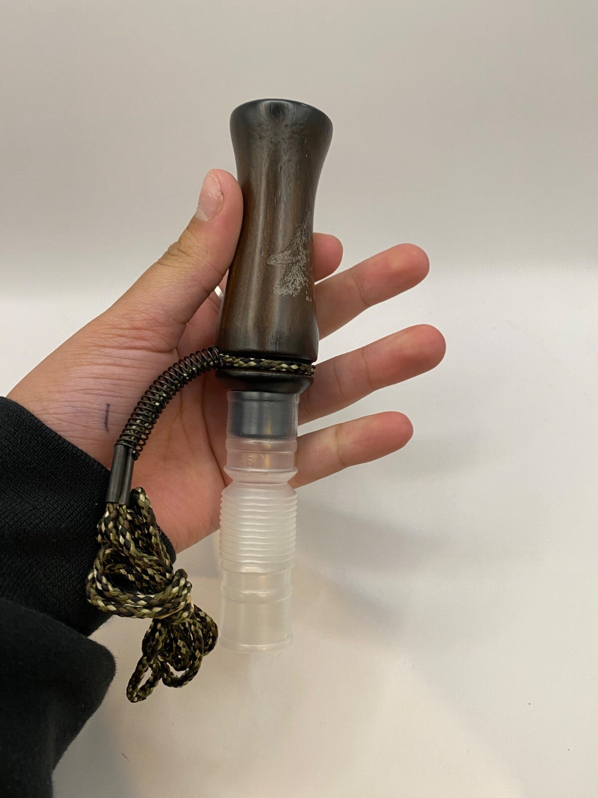 Genuinely Amish Crafted Wooden Coyote Howler Call with Lanyard - New, Unused!