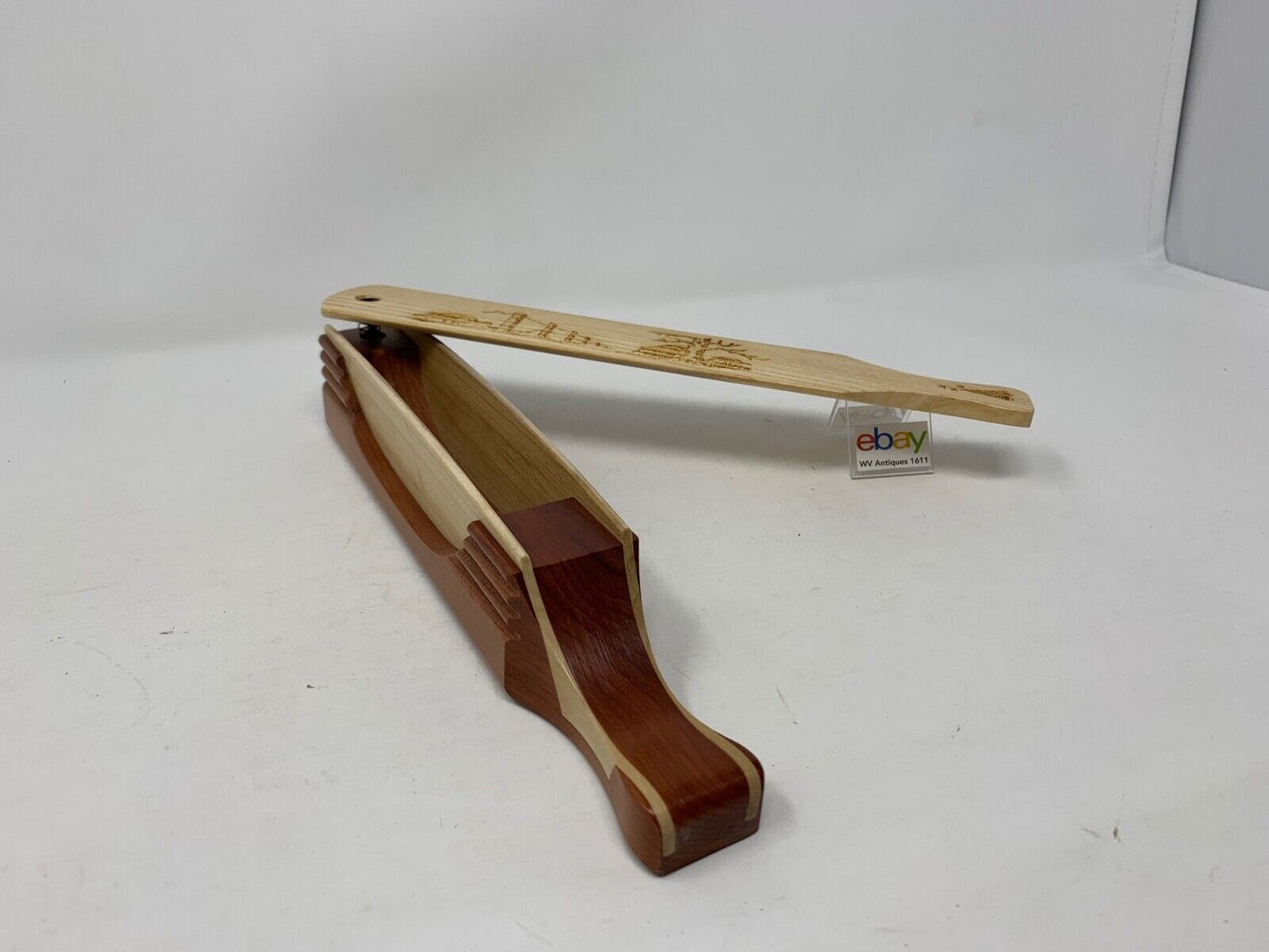 Wooden Amish Crafted "10" Handle Half Moon" Turkey Box Call