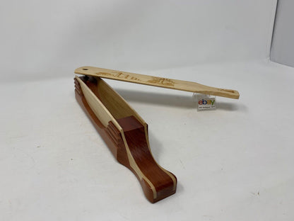 Wooden Amish Crafted "10" Handle Half Moon" Turkey Box Call