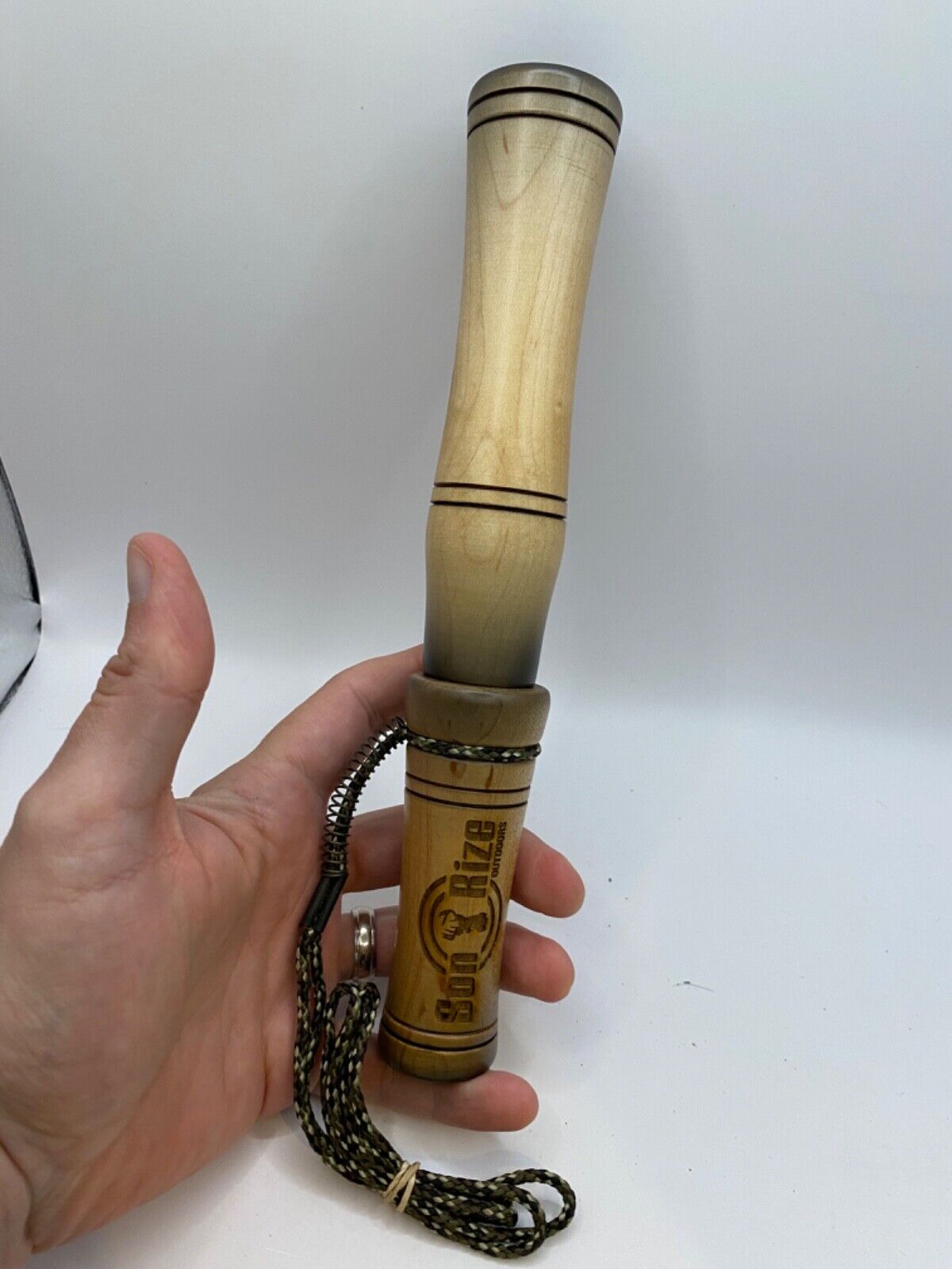 Wooden Amish Crafted Son Rize Buck / Deer Grunt Call - All Wood, Deep Sound!