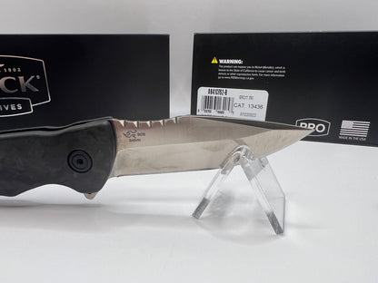 Buck USA 841 Sprint Pro Marbled CF Folding Knife with Pocket Clip - New In Box !