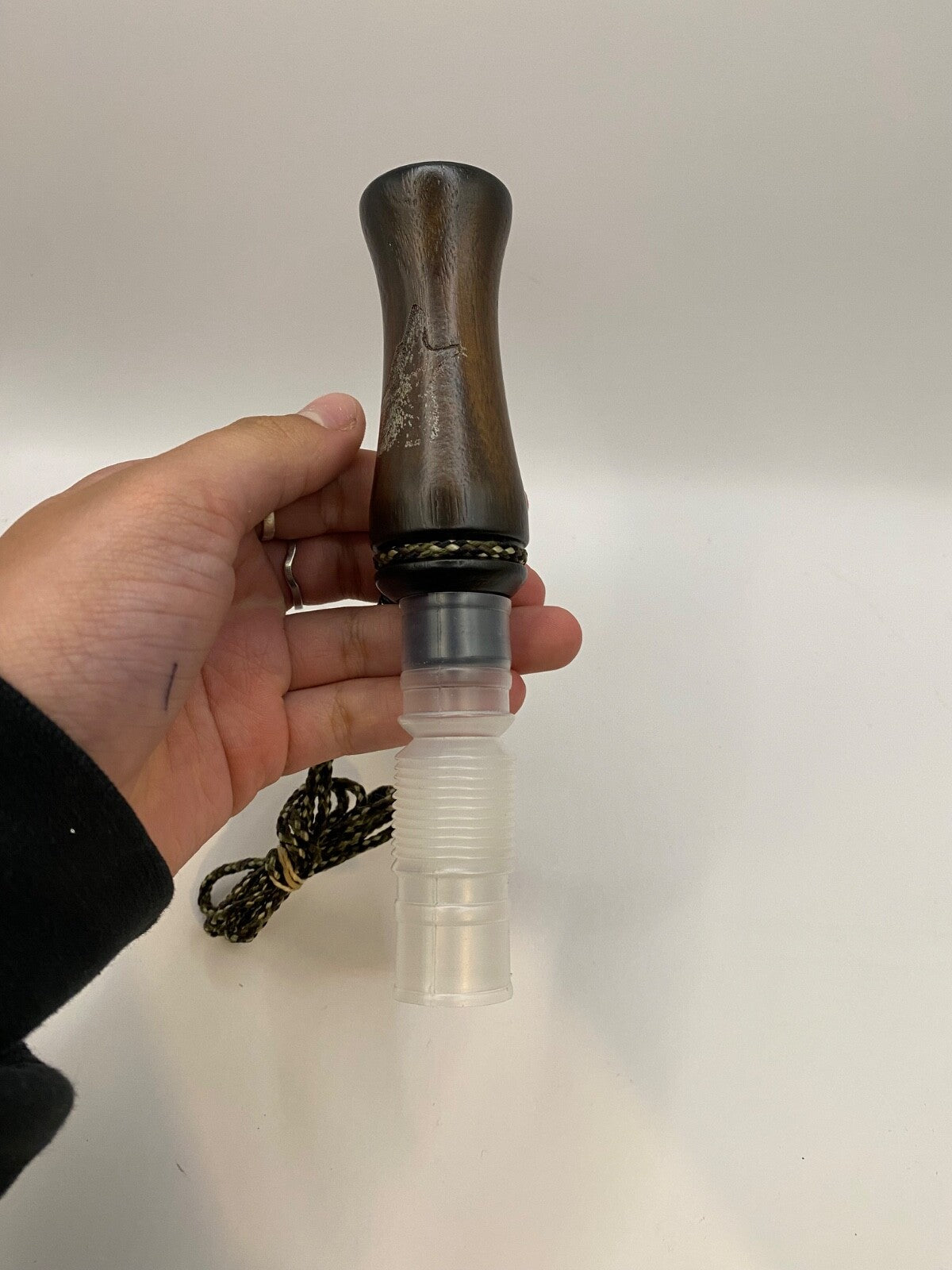 Genuinely Amish Crafted Wooden Coyote Howler Call with Lanyard - New, Unused!