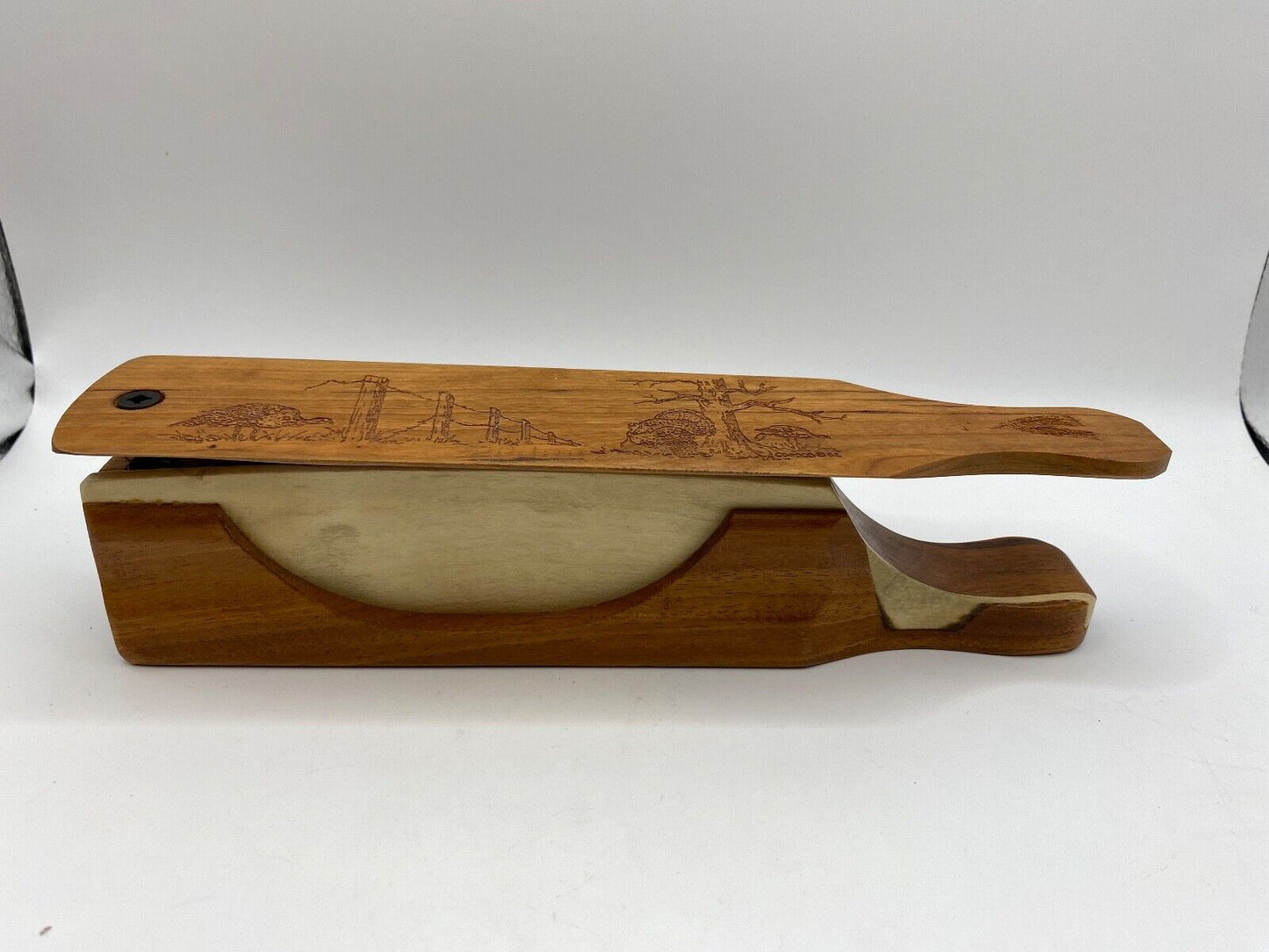Genuinely Amish Crafted "Handle Half Moon" Turkey Box Call