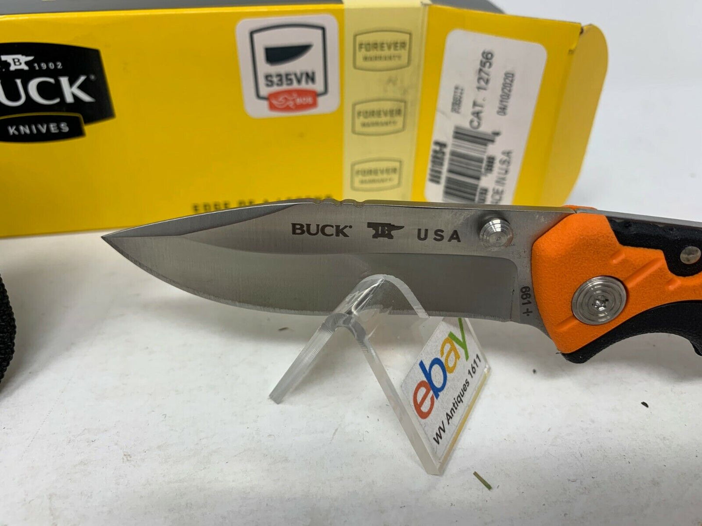 Buck USA 661 Small Pursuit PRO Folding Hunting Knife with Sheath - New In Box!