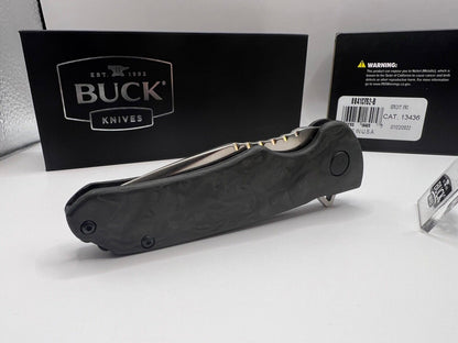 Buck USA 841 Sprint Pro Marbled CF Folding Knife with Pocket Clip - New In Box !