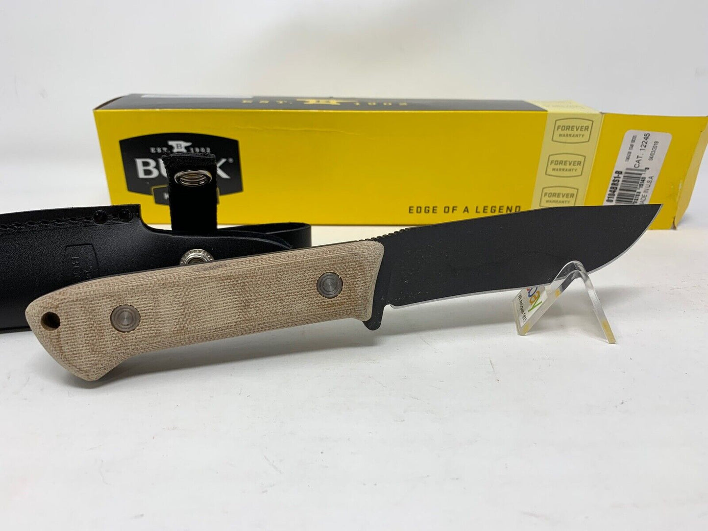 Buck USA 104 "Compadre Camp Knife" Fixed Blade Knife with Sheath - New In Box!