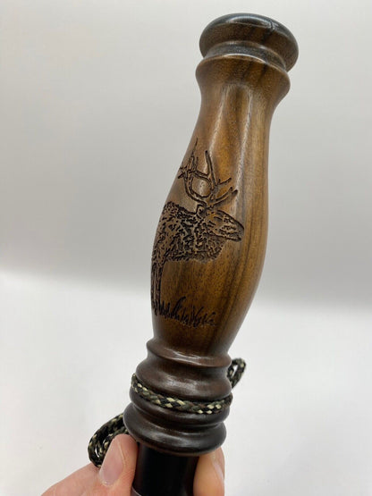 Genuinely Amish Crafted Wooden Elk Bugle Call with Lanyard