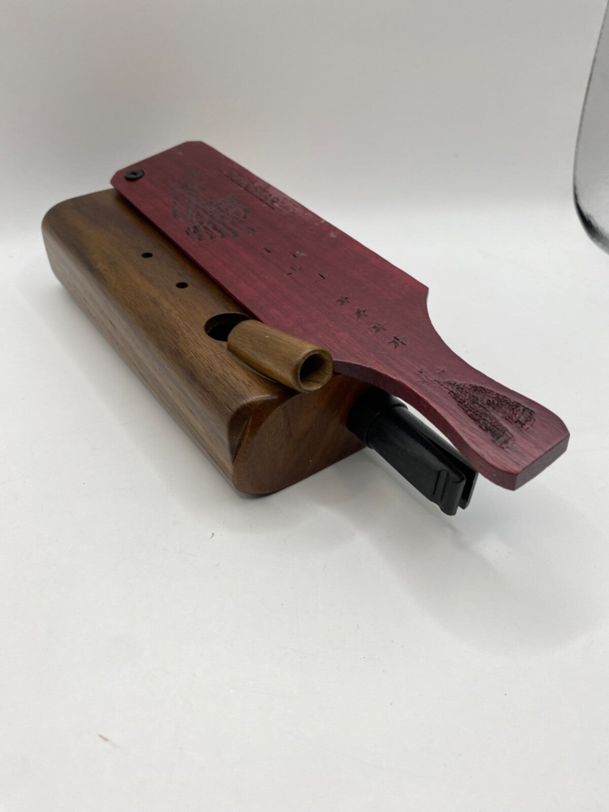 Genuinely Amish Crafted "Four Star" Combo Turkey Box Call - Crow, Owl, Hawk!