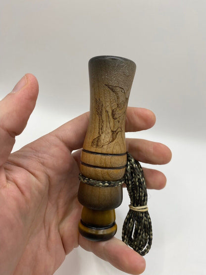 Genuinely Amish Crafted Duck Call with Lanyard - Wooden