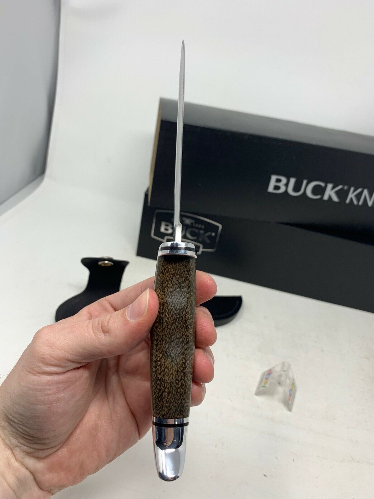 Buck USA 105 Pathfinder PRO with Sheath, Single Blade, Micarta Handle, S35VN New