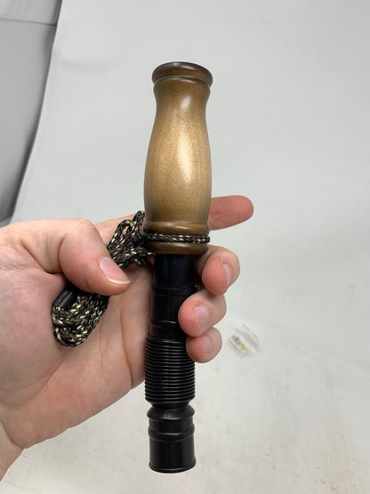 Wooden Amish Crafted Buck Deer Grunt Call with Lanyard