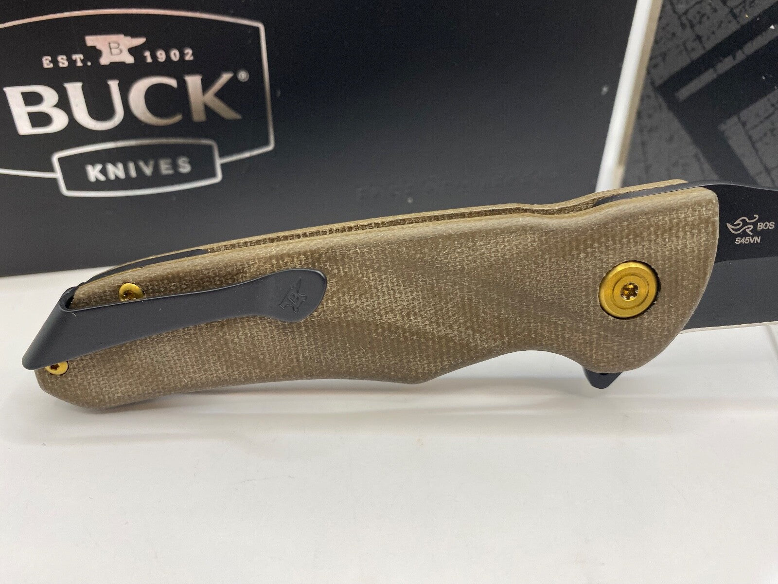 Buck USA 842 Sprint Ops Pro 2022 Limited Edition Knife with Pocket Clip, S45VN !