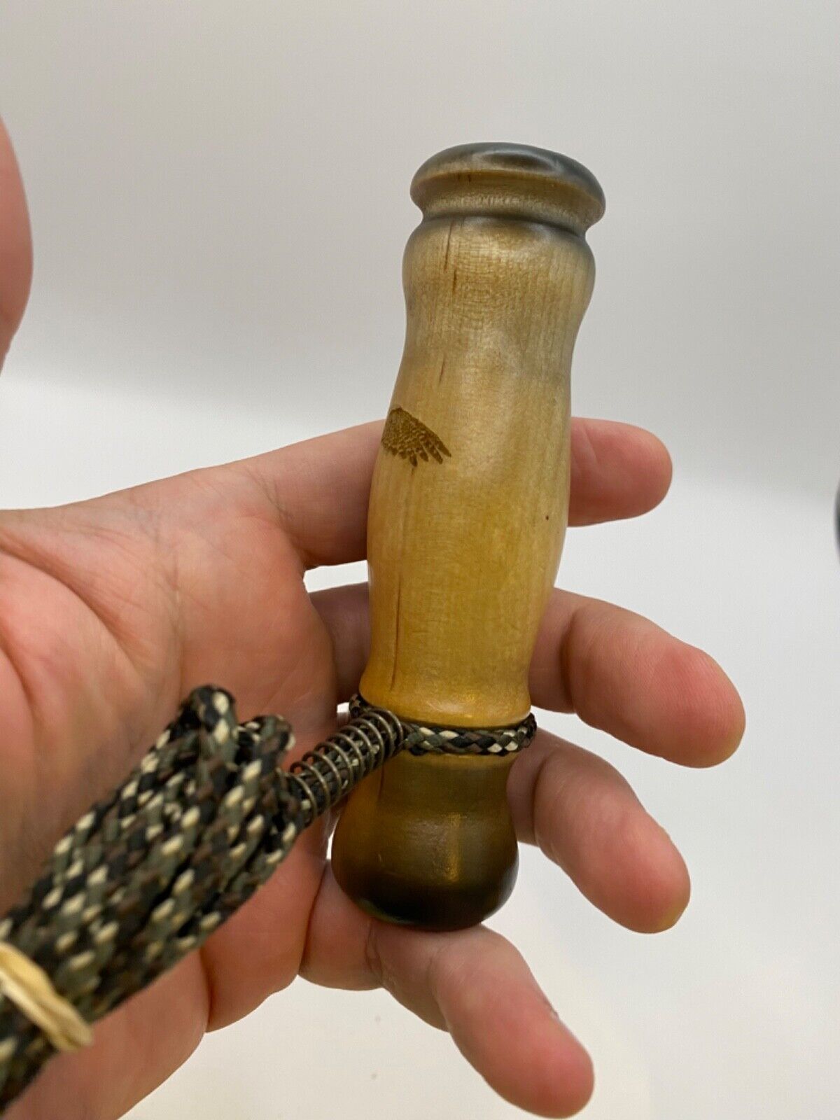 Genuinely Amish Crafted Wooden Hawk Call with Lanyard