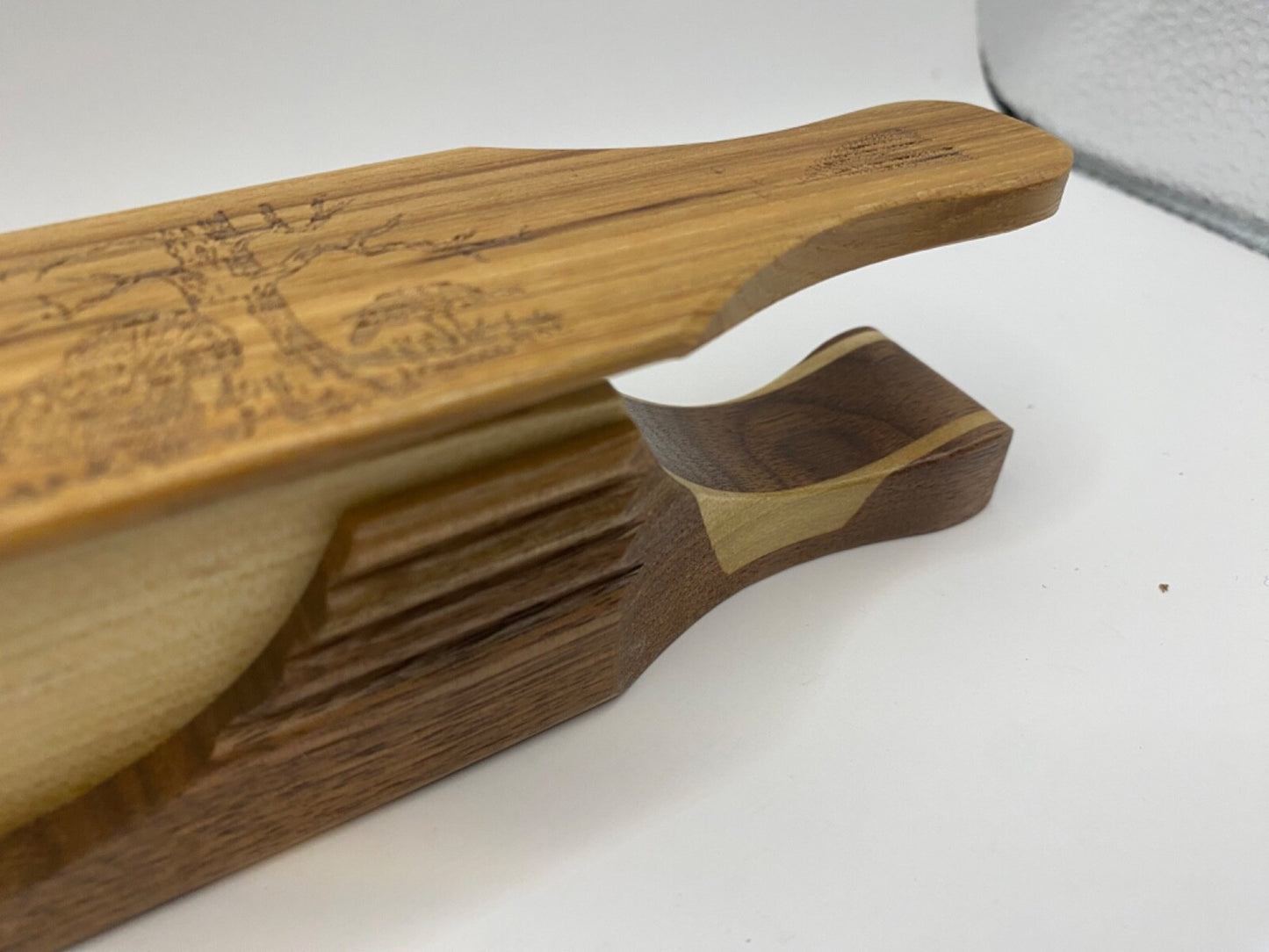 Genuinely Amish Crafted "Handle Half Moon" Turkey Box Call - New, Unused! Wooden