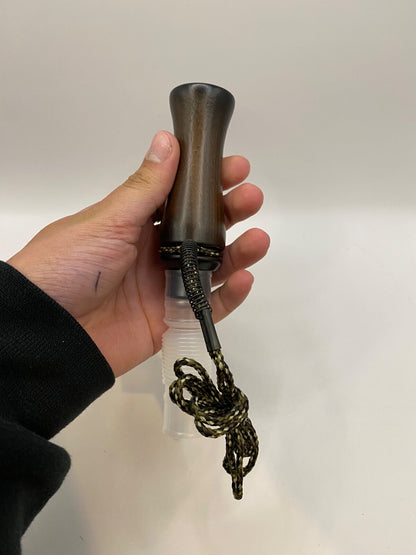 Genuinely Amish Crafted Wooden Coyote Howler Call with Lanyard - New, Unused!