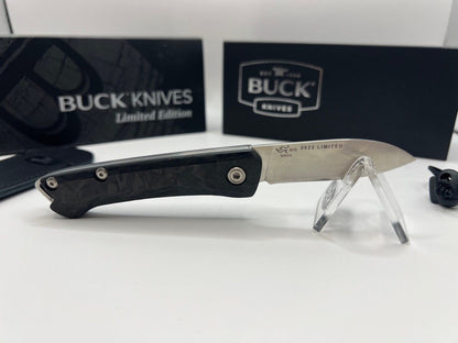 Buck USA 250 Saunter 2022 Legacy Collection Knife - Marble Carbon Fiber, S35VN